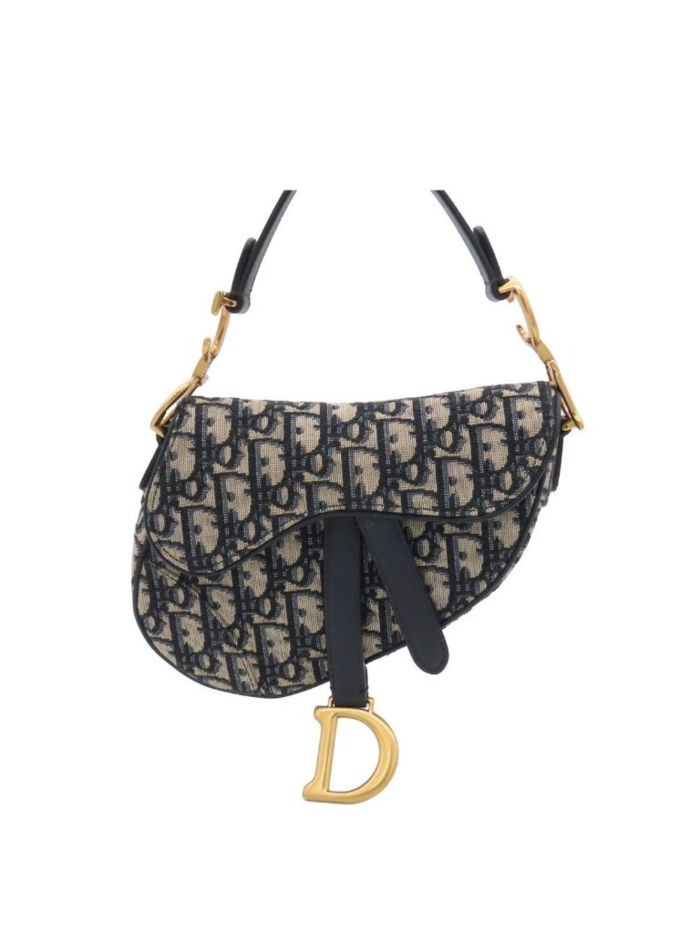 Dior Saddle Bag Mini M Ctzq Beige Navy Oblique